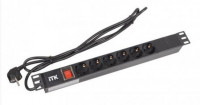 Блок розеток 19” ITK PH12-6D1-P