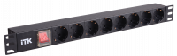 Блок розеток 19” ITK PH12-8D1