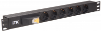 Блок розеток 19” ITK PH21-6D3